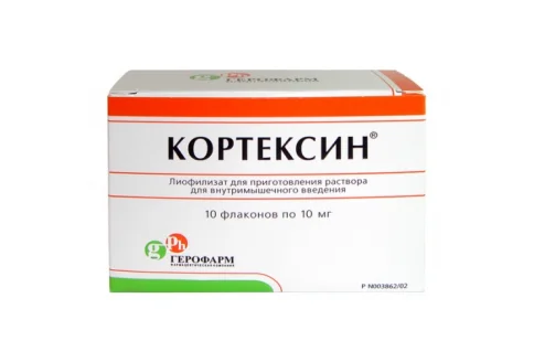 Кортексин, лиофил для раствора для в/м введ 10мг фл №10