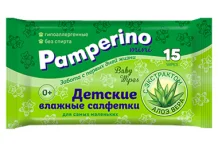 Памперино салфетки влаж для детей №15 алоэ вера