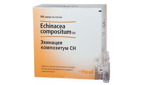 ЭХИНАЦЕЯ-КОМПОЗИТУМ СH, РАСТВОР ДЛЯ ИНЪЕКЦИЙ 2.2МЛ №100