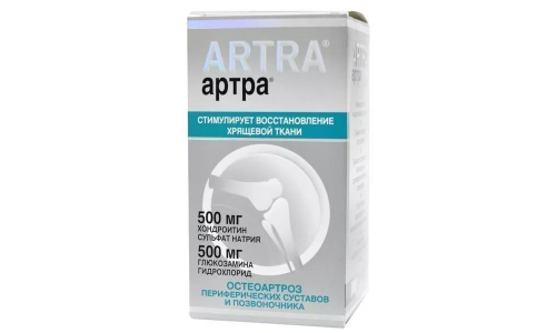 Артра, таблетки ппо 500мг+500мг №60