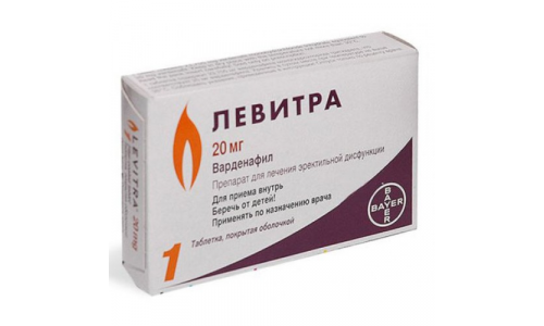 ЛЕВИТРА, ТАБЛЕТКИ 20МГ №1