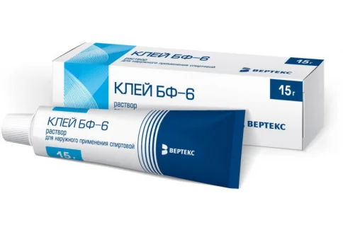 Клей Медицинский БФ-6, раствор для наруж примен туб 15г