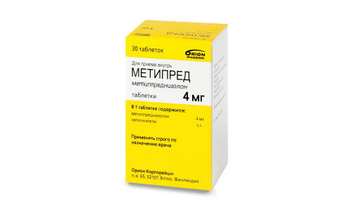 Метипред, тбл 4мг №30