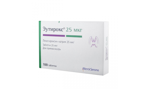 Эутирокс, таблетки 25мкг №100