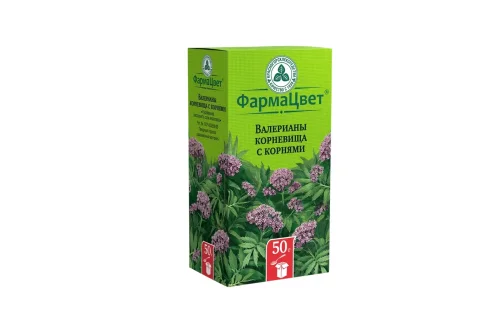 Валериана корневища и корни, пачка 50г