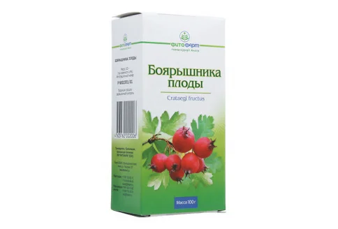 Боярышник плоды, пачка 100г