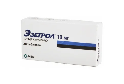 Эзетрол, таблетки 10мг №28