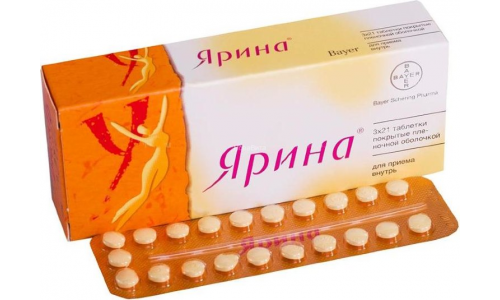 Ярина, таблетки ппо 3мг+0,03мг №63