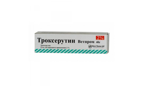 Троксерутин-ДС, гель для наружн примен 2% 40г
