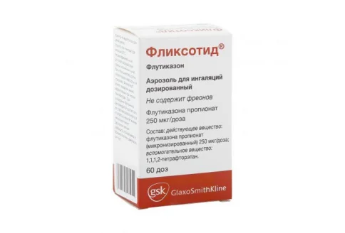 Фликсотид, аэрозоль для инг доз 250мкг/доз 60ДОЗ