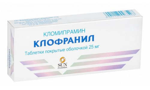 Клофранил, таблетки по 25мг №50