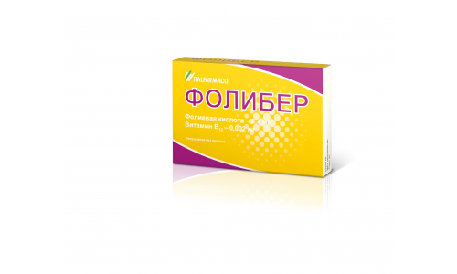 Фолибер, таблетки №28