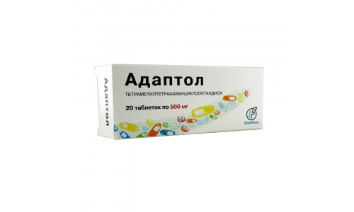 Адаптол, таблетки 500мг №20
