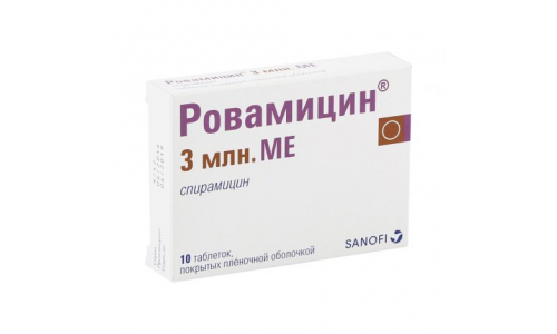 РОВАМИЦИН, таблетки 3МЛН.МЕ №10