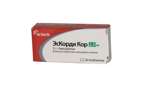 ЭСКОРДИ КОР, ТАБЛЕТКИ 2.5МГ №30