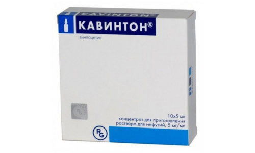 Кавинтон, конц для раствора для инф 5мг/мл амп 5мл №10