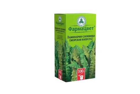 Ламинария-Морская Капуста слоевища, пачка 100г