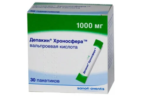 Депакин Хроносфера, гранулы пролонг высвоб 1000мг пак №30