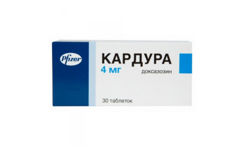 Кардура, таблетки 4мг №30