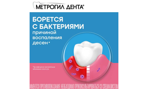 Метрогил Дента, гель стомат 20г фото 5