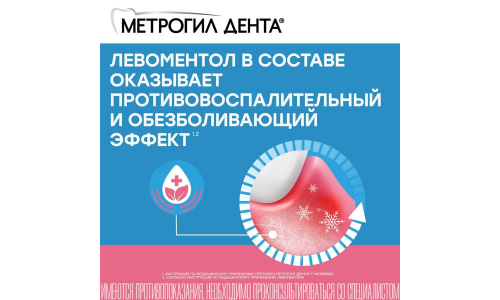 Метрогил Дента, гель стомат 20г фото 3