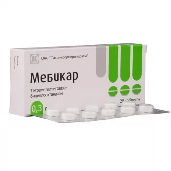 Мебикар, тбл 300мг №20 Купить Мебикар, тбл 300мг №20