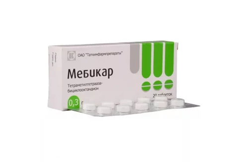 Мебикар, таблетки 300мг №20
