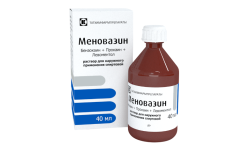 МЕНОВАЗИН, РАСТВОР НАРУЖНЫЙ 40МЛ
