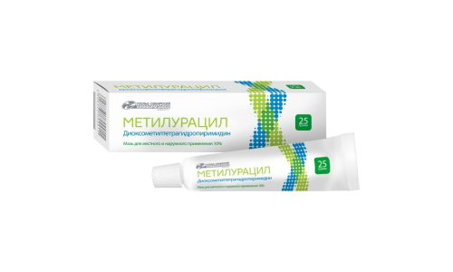 Метилурацил мазь д/мест и наруж примен 10% 25г