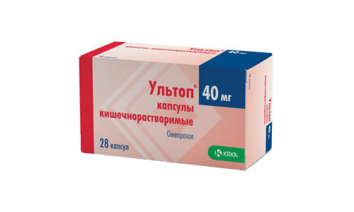 УЛЬТОП, КАПСУЛЫ 40МГ №28