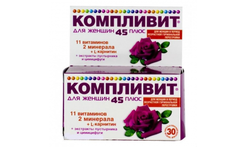 Компливит 45 Плюс для женщин, таблетки ппо №30