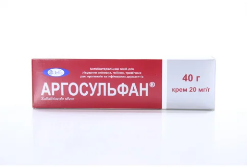 Аргосульфан, крем для наруж примен 2% 40г