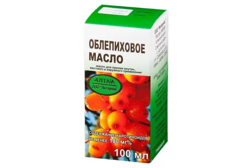Облепиховое масло, для внутр и местн примен фл 100мл