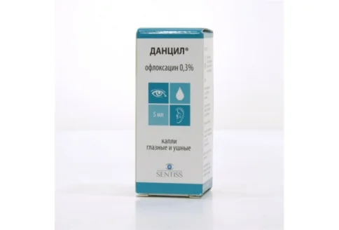 Данцил, капли глазн и ушн 0,3% фл-кап 5мл