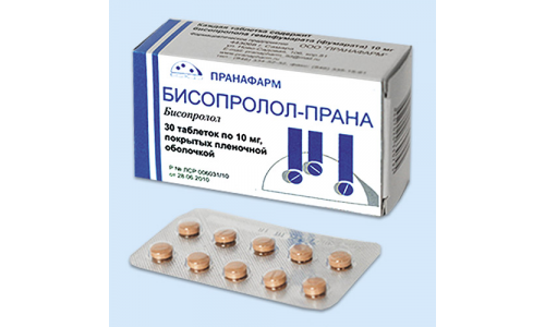 Бисопролол Прана, таблетки ппо 10мг №30