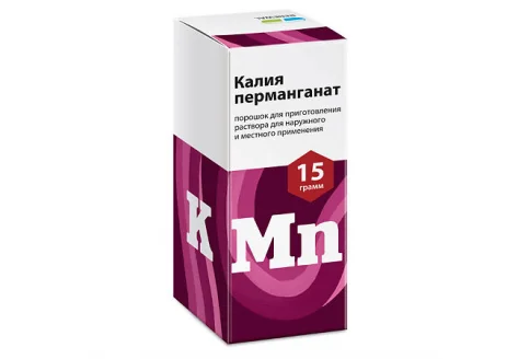 Калия Перманганат Реневал, порошок для раствора для наруж и местн фл 15г №1