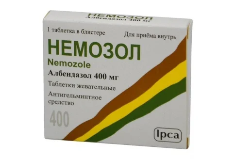 Немозол, таблетки жев 400мг №1