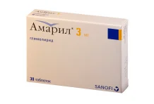 Амарил, таблетки 3мг №30