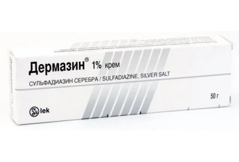 Дермазин, крем 1% Туба 50Г