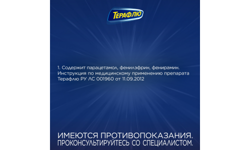 Терафлю, порошок для раствора для внутр №10 лесные ягоды фото 6