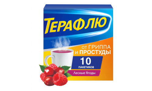 Терафлю, порошок для раствора для внутр №10 лесные ягоды