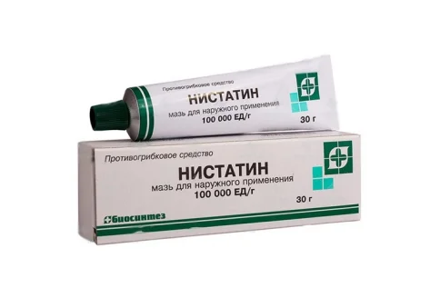 Нистатин, мазь для наруж примен 100тыс ЕД 30г
