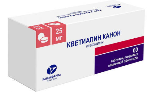 107 Кветиапин-Канон таб ппо 25мг №60