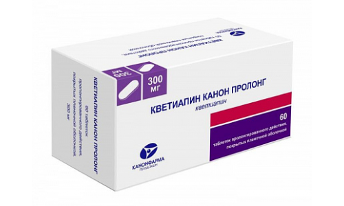 107 Кветиапин-Канон таб ппо 300мг №60