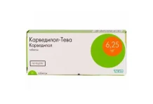 Карведилол Тева, таблетки 6,25мг №30