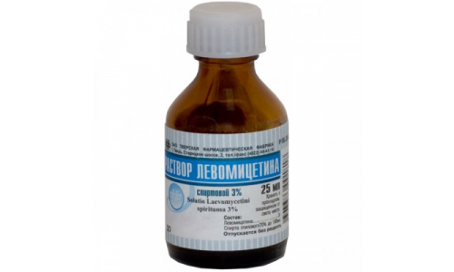 ЛЕВОМИЦЕТИН, РАСТВОР СПИРТОВОЙ 3% 25МЛ