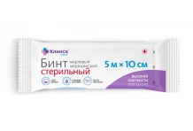 Бинт стер Клинса 5мX10см высок плотн