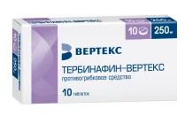 Тербинафин Вертекс, таблетки 250мг №10