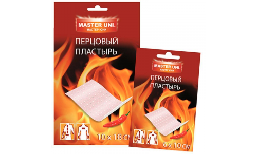 Мастер Юни пластырь перцовый 6смX10см