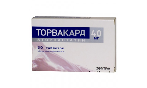 Торвакард, таблетки ппо 40мг №30